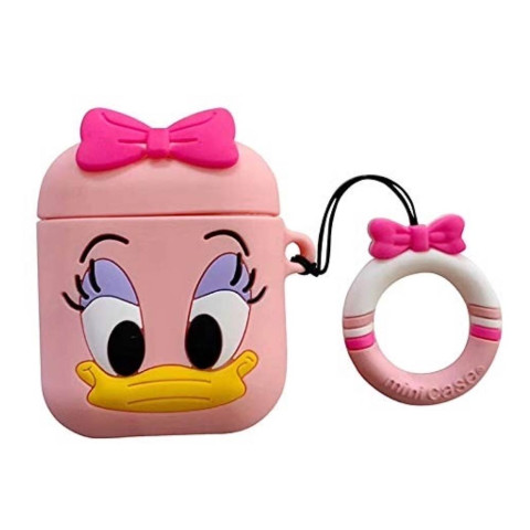 Чохол для AirPods 1/2 "Pink duck"